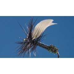 Juego de 2 moscas efímeras negras para hormigas