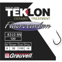 Anzuelos montados 8310 BN montados Fluorocarbono Teklon