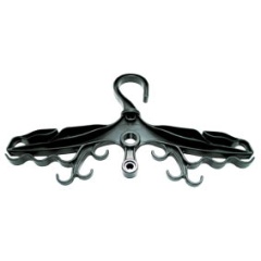Gancho para ropa Aquatys multifunción negro