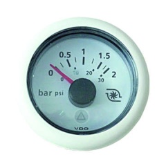 Indicador VDO Manómetro turbo 2 barras - Ø52 mm - Blanco