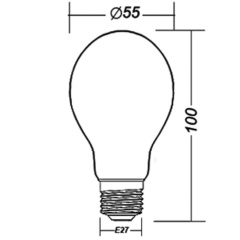 Bombilla E27 Vdm24V - 25W