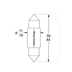 2 lanzaderas VDM 12V - 10W - 11X44