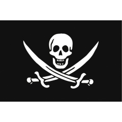 Bandera pirata Décomarine30 x 40