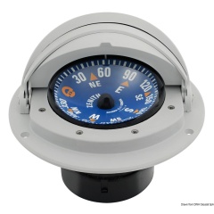 Compas Riviera Zenit azul/gris empotrable rosa plana y cúpula de protección