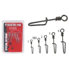 Clip Powerline Jig Head - n°1BIS 40lbs x7pcs