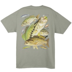 Camiseta de manga corta Guy Harvey Bass Collage SWGR