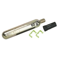 Kit de recarga Plastimo 60g CO2 + cartucho de sal + clips