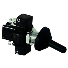 Interruptor de palanca Plastimo plástico negro ON-OFF