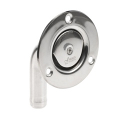 Terminal salida acero inoxidable Plastimo acodado