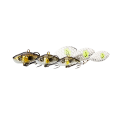 Señuelo Savage Gear 3D sticklebait Tailspin - 7.3cm 13gr black silver