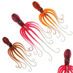 Señuelo blando Savage gear Salt 3D Octopus - 120 gr Uv naranja glow