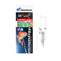 Bajo de línea Snapper Hayabusa Ajustable Rig Bek - 50lb Seaguar 8/0