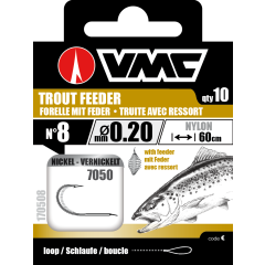 Anzuelos montados Vmc 7050 Trucha especial con muelle - n°8 en 20/100