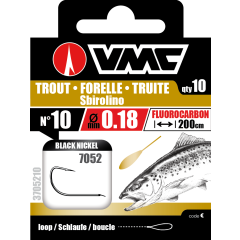 Anzuelos montados Vmc 7052 Black Trucha Especial - n°10 de 18/100