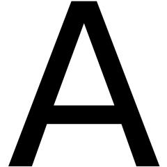 Letra A - Blanco