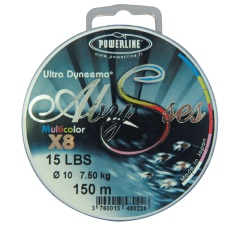 Powerline Hilo trenzado pesca Abysses Multicolor 600 m 15/100 - 30 lbs