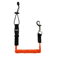 Leash pagaie et canne pêche Rockside avec mousqueton