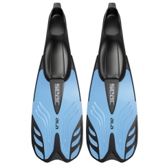 Aletas Snorkel Seac-Sub Ala Azul Transparente 36/37