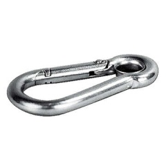 Mosquetón con ojal de acero inoxidable - Diam. 10mm