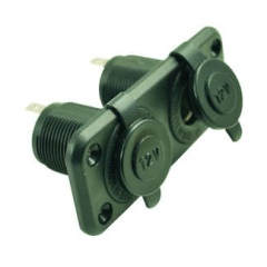 Enchufe doble Hubbellde mechero - 12V