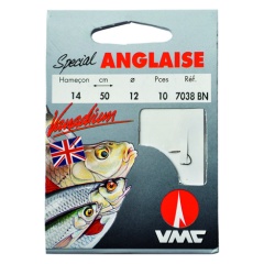 Inglés especial 7038 BN 50 cm Anzuelos N°16 sobre nylon 12/100
