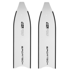 Palas para aletas Fibra óptica Sportech FBG Blanca ( C4 ) - Medium