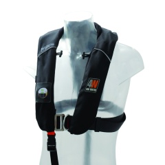 Chaleco salvavidas hinchable 4Water Argos Automático - Negro - 150N + Arnés