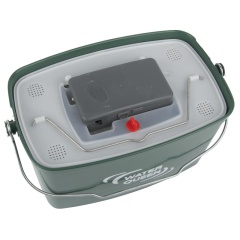 Cubo cebo vivo Ragot 13 litros con vivero pesca + oxigenador