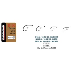 Anzuelos KAMASAN B100G - Caja de 25 - H14