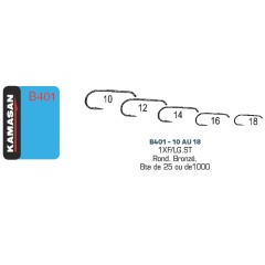 Anzuelos KAMASAN B401 - Caja de 1000 - H10