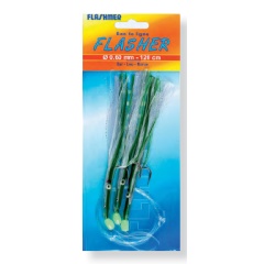 Bajo De Línea Flashmer 3 Jamón 5/0 Verde/Blanco