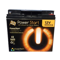 Batería de Litio a prueba de agua PowerTeck Powerstart+ 12V 16000