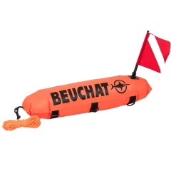 Boya inflable larga pesca submarina Beuchat Doble Envoltura Torpedo