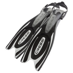 Aletas de buceo Cressi Frog Plus Negro/Plateado