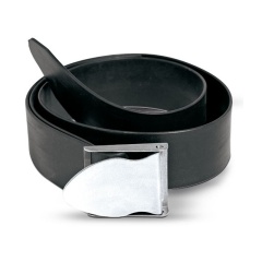 Cinturón de buceo Best Divers Caucho negro hebilla de acero inoxidable