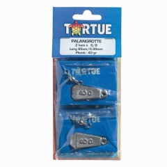 2 palangreros Tortue de 2 Anzuelos + plomo
