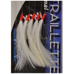 Metralletta pesca Ragot Acero inoxidable original-Nº 2/0-Blanco brillante
