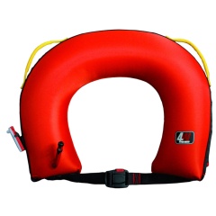 Herradura salvavidas 4Water hinchable con luz - Bolsa negra