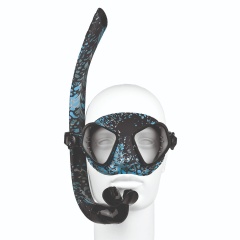 Kit Snorkel Gafas Y Tubo Pesca submarina C4  antivaho  Meltemi - Camoskin océan Condor 