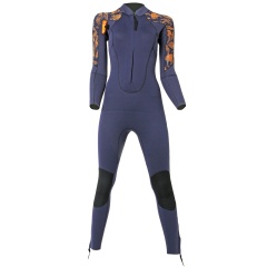 Combinaison longe cote femme Ocean Step Dualzip Steamer 4/3mm Leaf Palm