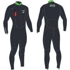 Traje hombre Ocean Step 3/2 | Negro/Verde