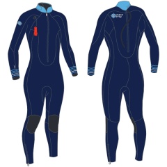 Traje mujer senderismo acuático Ocean Step 4/3 | Azul