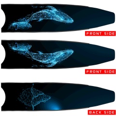 Palas para aletas Leaderfins Carbono - Medium - Criatura Ballena