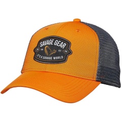 Gorra Savage Gear Gorra Trucker naranja con insignia