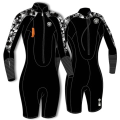 Shorty mujer senderismo acuático Ocean Step Optimizer 2/2 Black / White Lotus