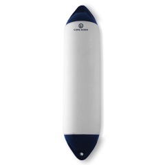Defensa barco Cape Horn tipo F6 Blanco/Azul 29 x 109 cm