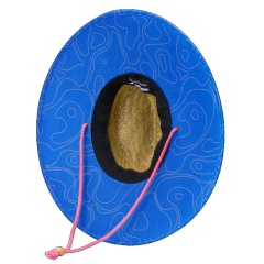 Sombrero de playa de paja tejida Panama Aquatone adulto