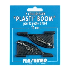2 corredores Plasti Boom negro 70 mm