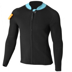 Camiseta neopreno hombre para senderismo acuático Ocean Step Optimizer 2/2 mm Black Oil Blue-S