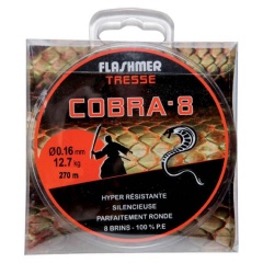Trenzado Flashmer Cobra 8 Gris 135 m
